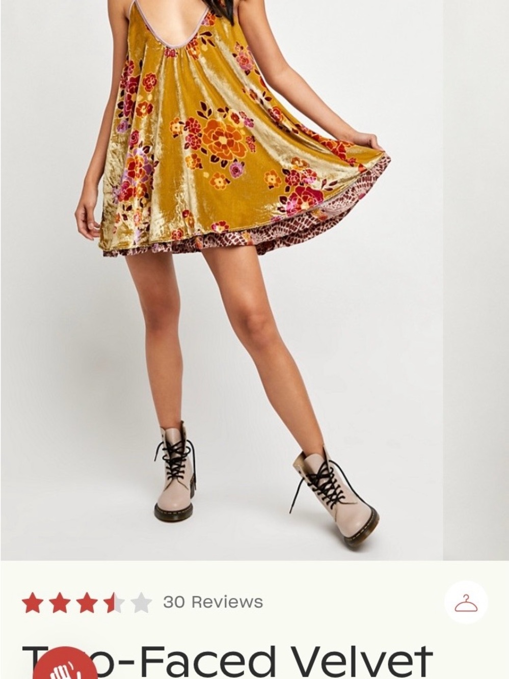 Free People Two Faced Velvet Mini Dress Size Medium NWOT